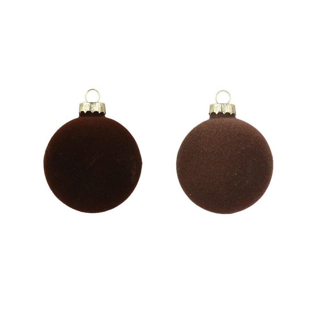 SFERA VETRO FLOCCATO D.8 BROWN